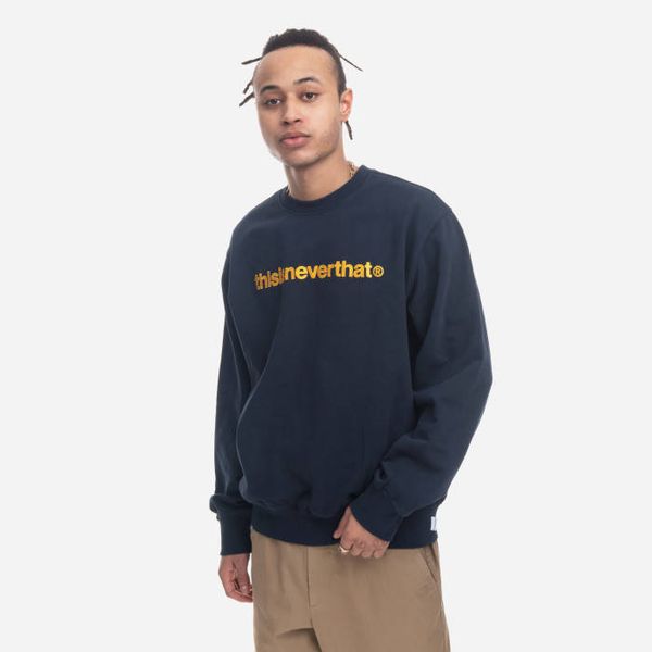 thisisneverthat Мъжки суичър thisisneverthat T-Logo Crewneck TN220TSWCW01 NAVY
