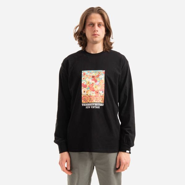 thisisneverthat thisisneverthat Flower Collage Longsleeve Tee TN221TTSLT04 BLACK