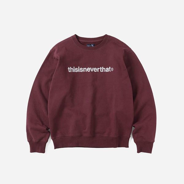 thisisneverthat thisisneverthat T-Logo Crewneck TN210TSWCW01 BURGUNDY