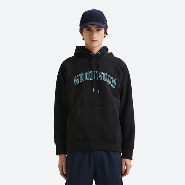 Wood Wood Фред Айви худи 12135616-2493 черен