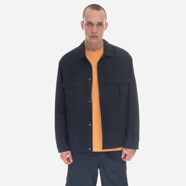 Wood Wood Мъжка риза Wood Wood Lennon Nylon Overshirt 12315301-5066 NAVY