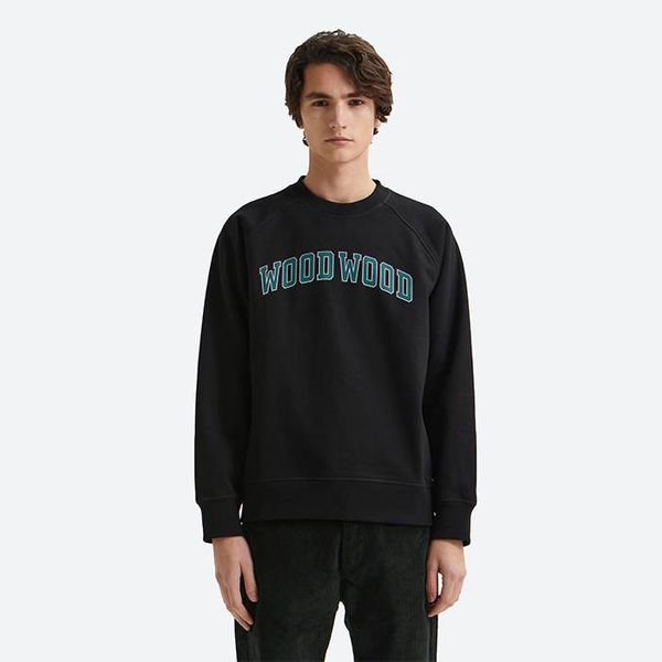 Wood Wood Суичър Wood Wood Хестър, Ivy Sweatshirt 12135622-2493 Черно