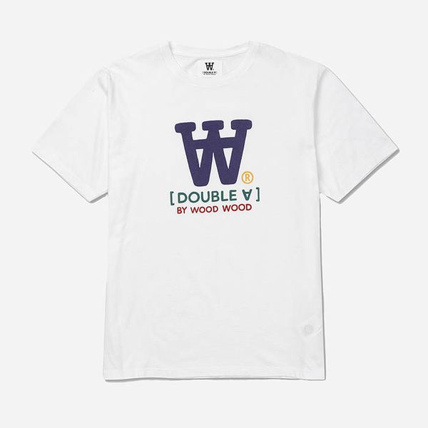 Wood Wood Wood Wood Ace Typo T-shirt 10285700-2222 WHITE