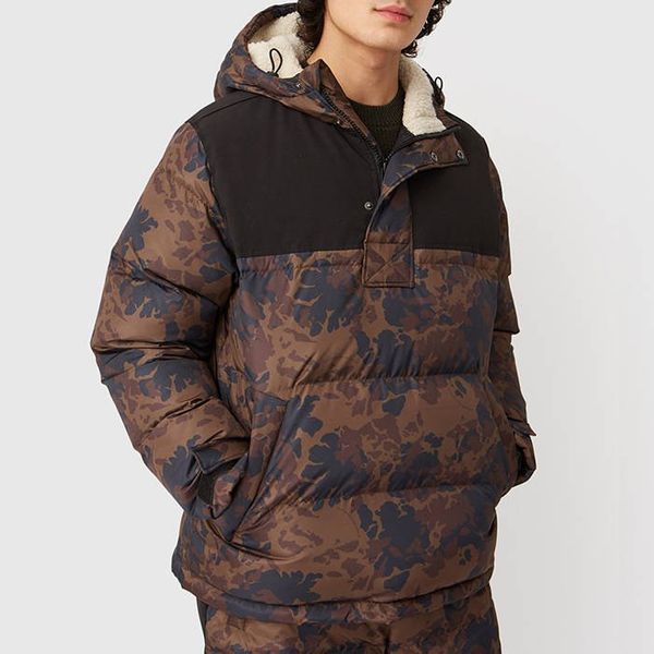 Wood Wood Wood Wood Andy Down Anorak 12035909-1223 KHAKI AOP