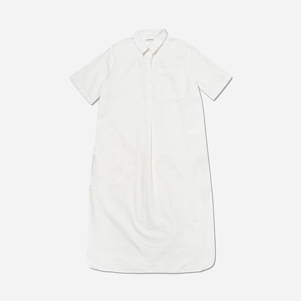Wood Wood Wood Wood Audrey Seersucker Dress 12211102-1172 OFF-WHITE