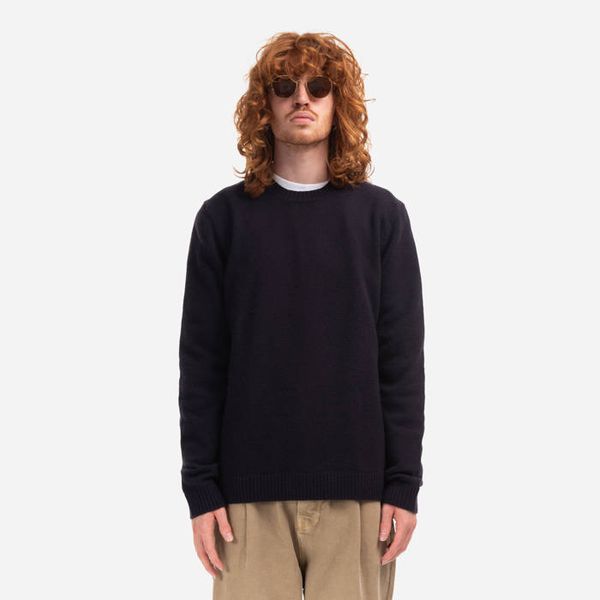 Wood Wood Wood Wood Beckett Lambswool Jumper 12235501-9025 NAVY