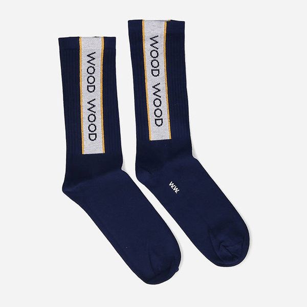 Wood Wood Wood Wood Conor Logo Sport Socks 12149201-9517 NAVY