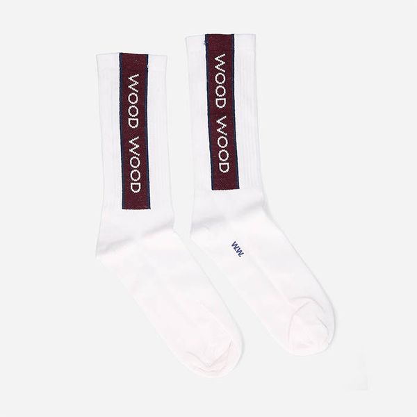 Wood Wood Wood Wood Conor Logo Sport Socks 12149201-9517 WHITE
