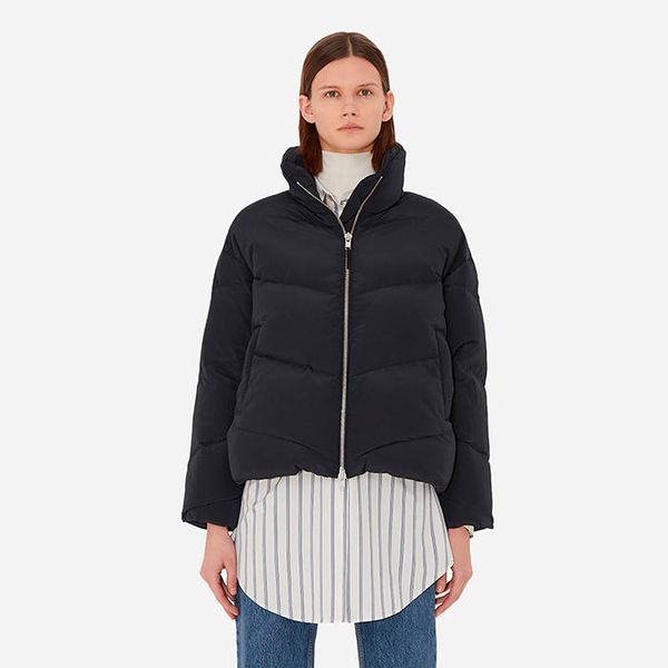 Wood Wood Wood Wood Gemma Tech Stripe Down Jacket 12232109-1242 BLACK