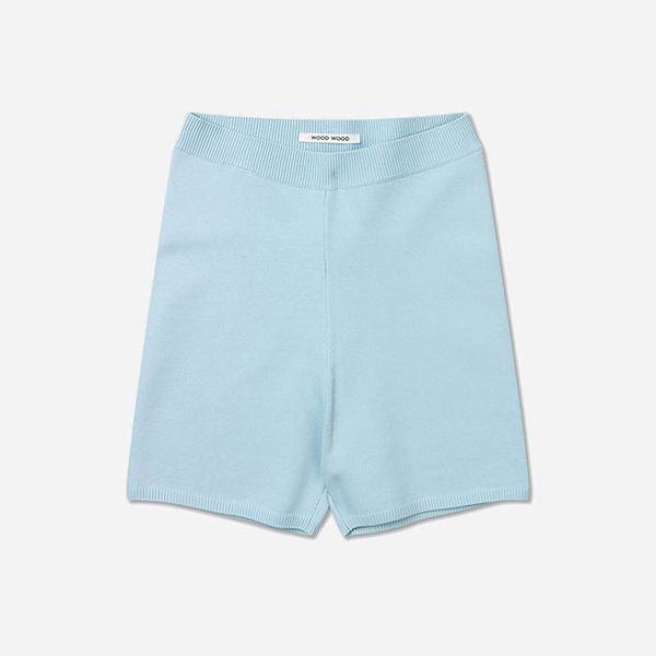 Wood Wood Wood Wood Harper Crepe Knit Shorts 12210901-4202 PALE BLUE