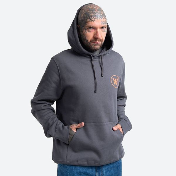 Wood Wood Wood Wood Ian Hoodie 10135605-2424 DARK GREY