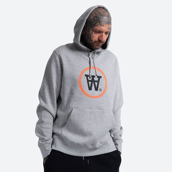Wood Wood Wood Wood Ian Hoodie 10135605-2424 GREY MELANGE