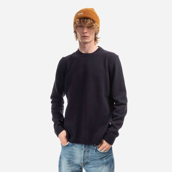 Wood Wood Wood Wood Kevin Lambswool Jumper 10135510-4159 BLACK