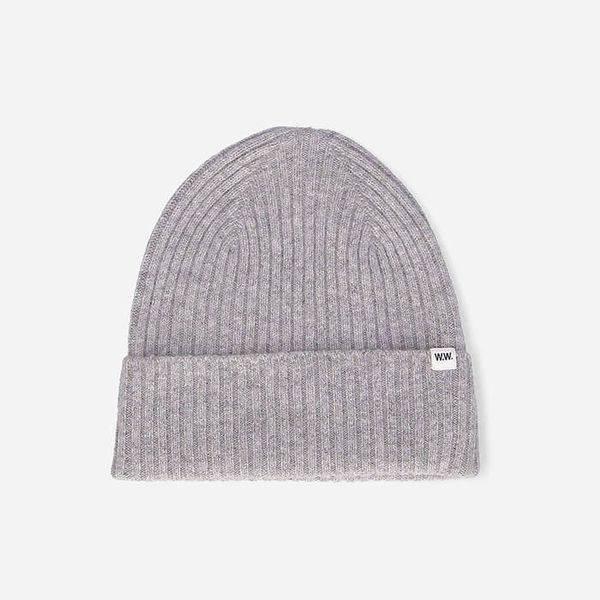 Wood Wood Wood Wood Luca Lambswool Beanie 12230812-9052 LIGHT GREY MELANGE