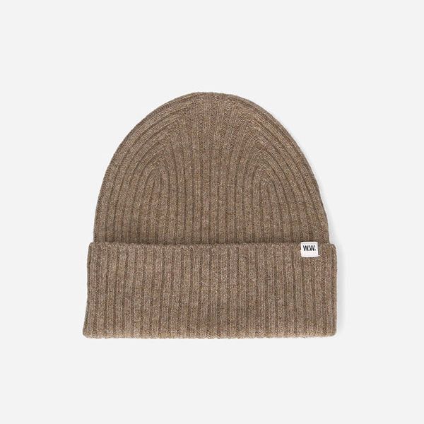 Wood Wood Wood Wood Luca Lambswool Beanie 12230812-9052 TAUPE
