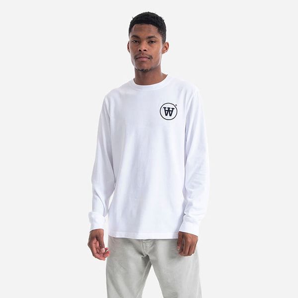 Wood Wood Wood Wood Mak Longsleeve 10145405-2323 WHITE