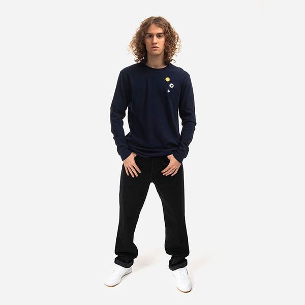Wood Wood Wood Wood Mel Patches Longsleeve 10235402-2323 NAVY