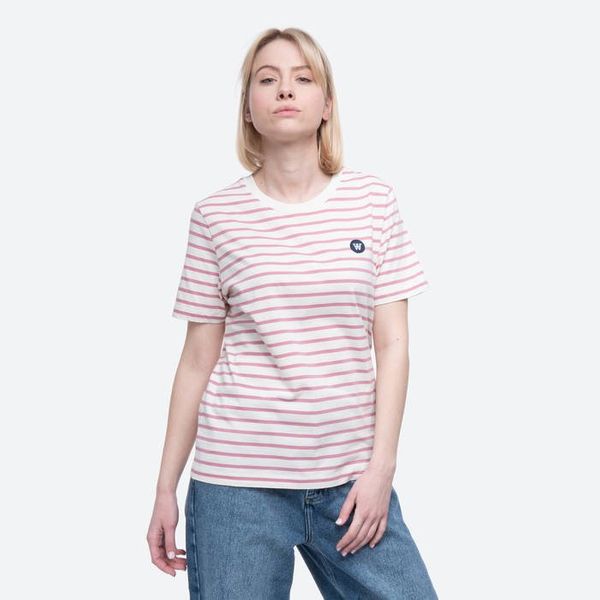 Wood Wood Wood Wood Mia T-shirt 10112507-2222 OFF-WHITE/ROSE STRIPES
