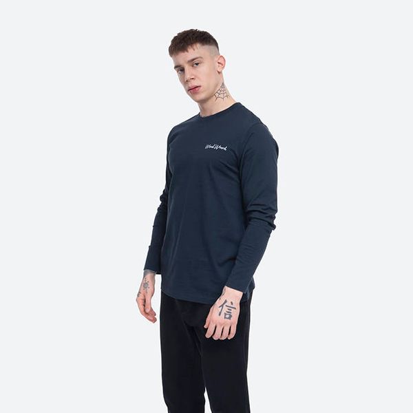 Wood Wood Wood Wood Peter Longsleeve 12045402-2491 NAVY