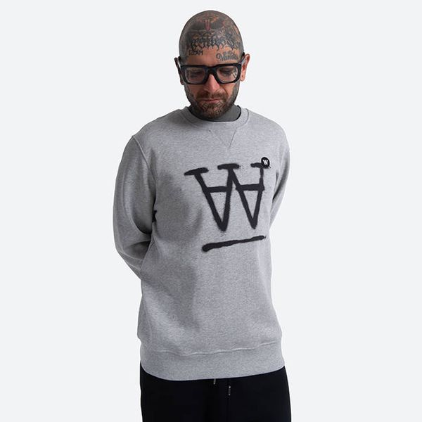 Wood Wood Wood Wood Tye Sweatshirt 10135606-2424 GREY MELANGE