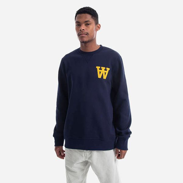 Wood Wood Wood Wood Tye Sweatshirt 10145601-2424 NAVY