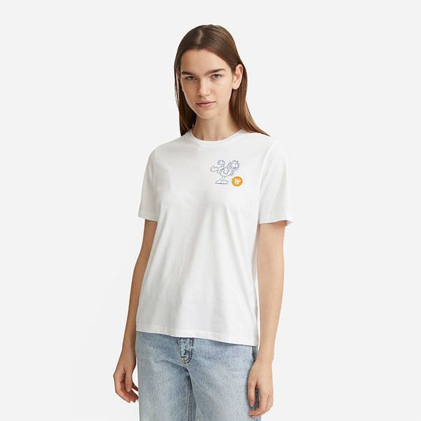Wood Wood Wood Wood x Garfield Mia T-shirt Kick 30042503-2222 WHITE