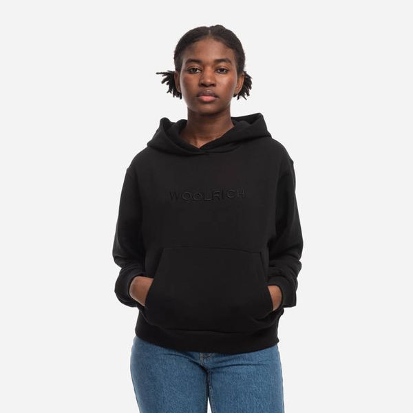 Woolrich Woolrich Logo Fleece Hoodie CFWWSW0087FRUT3164 100