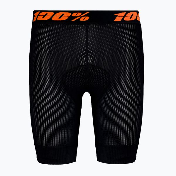 100% Мъжки боксерки за колоездене с подплънки 100% Crux Liner черни STO-49901-001-30