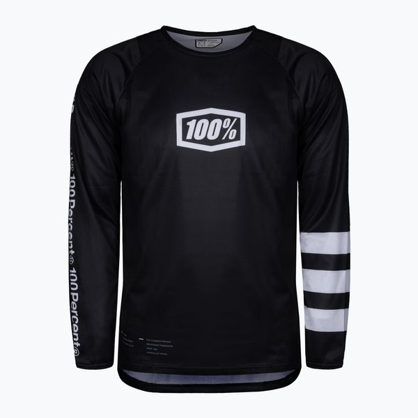 100% Мъжко колоездачно трико 100% R-Core Jersey LS black STO-41104-011-11
