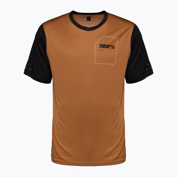 100% Мъжко колоездачно трико 100% Ridecamp Jersey SS orange STO-41401-323-10