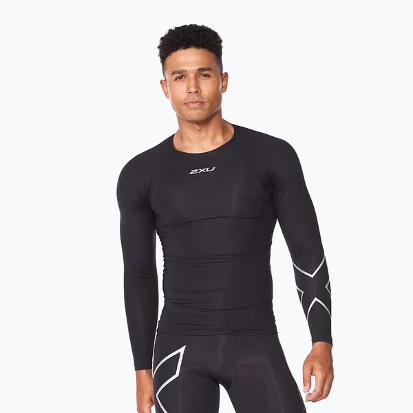 2XU Мъжки тренировъчен анцуг с дълъг ръкав 2XU Core Compression black MA6398A