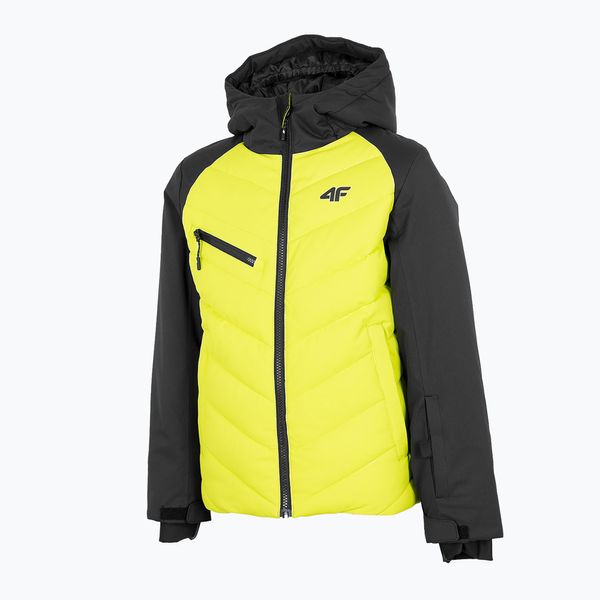 4F Детско ски яке 4F JKUMN003 черно-зелено HJZ22-JKUMN003