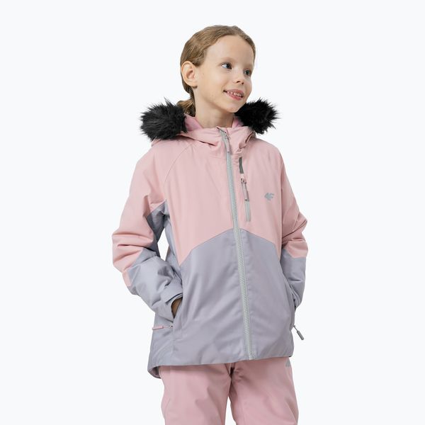 4F Детско ски яке 4F розово HJZ22-JKUDN003