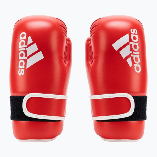 adidas adidas Point Fight боксови ръкавици Adikbpf100 червено и бяло ADIKBPF100