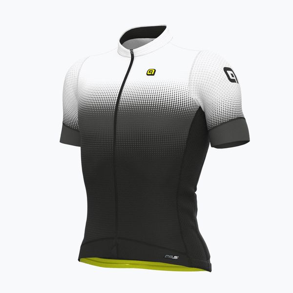 Alé Мъжко колоездачно трико Alé Gradient черно и бяло L22144400