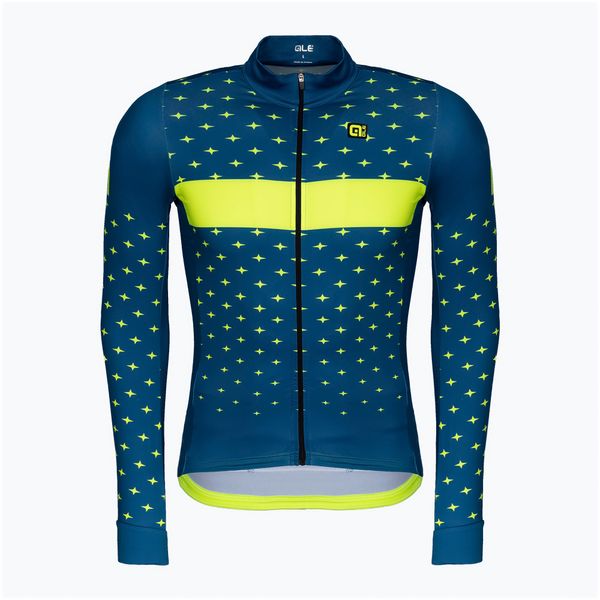 Alé Мъжко колоездачно трико Alé LS Stars синьо L22090462
