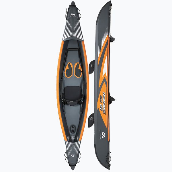 Aqua Marina Aqua Marina Tomahawk надуваем каяк с високо налягане за 1 човек 12'4″ Air-K 375 сив