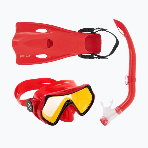 Aqualung Aqualung Hero Set детски комплект за шнорхел червен SV1160675SM