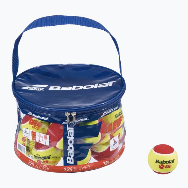 Babolat Babolat Червени филцови топки за тенис 24 бр. жълто-червени 516005