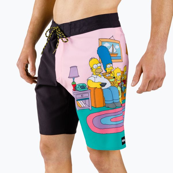 Billabong Мъжки къси панталони за плуване Billabong Simpsons Family Couch 19 black C1BS72BIP2 193BI