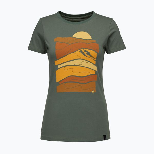 Black Diamond Дамска тениска за катерене Black Diamond Leveled Landscape green AP7302493053LRG1