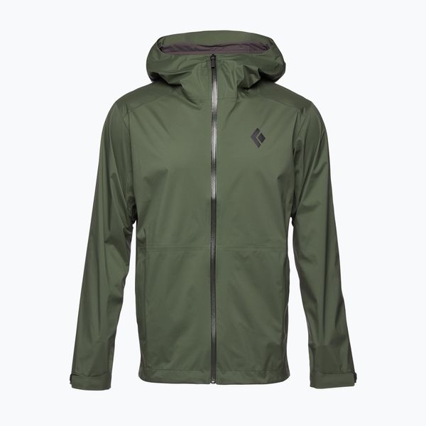 Black Diamond Мъжко дъждобранно яке Black Diamond Stormline Stretch, зелено APCDT03010MED1