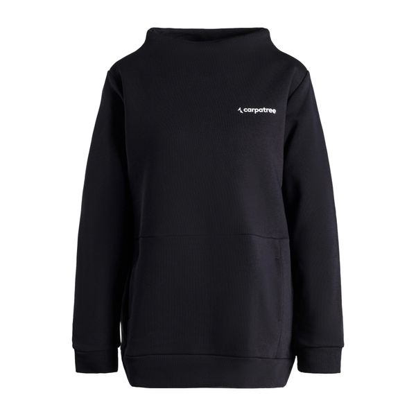 Carpatree Дамски суитшърт Carpatree Funnel Neck Black CPW-FUS-1043-BL