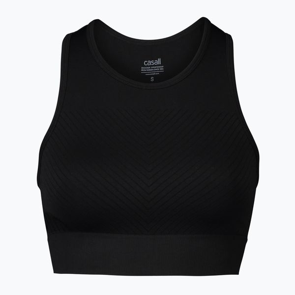 casall Casall Essential Block Seamless Sport дамски топ за обучение черен 22114