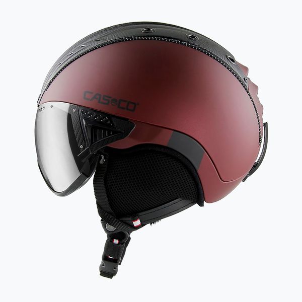 CASCO Ски каска CASCO SP-2 Carbonic Visor червена 07.3738