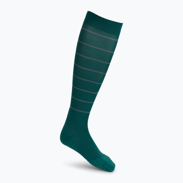 CEP CEP Reflective мъжки компресиращи чорапи за бягане зелени WP50GZ2000