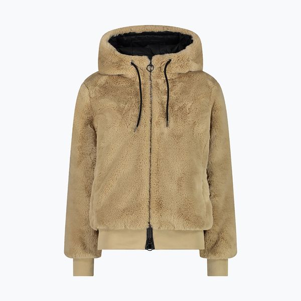 CMP Дамско кожено яке CMP Fix Hood brown 32K0316/A435