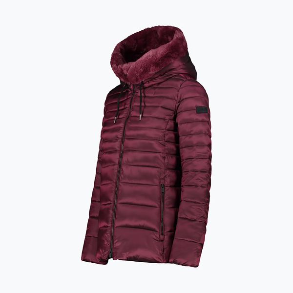 CMP Дамско пухено яке CMP Fix Hood maroon 32K3076F
