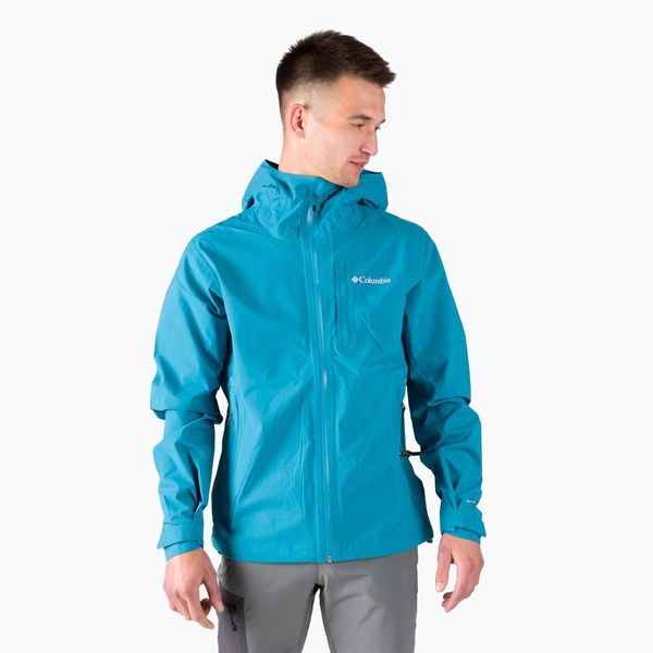 Columbia Columbia Omni-Tech Ampli-Dry 400 мъжко дъждобранно яке с мембрана синьо 1932854