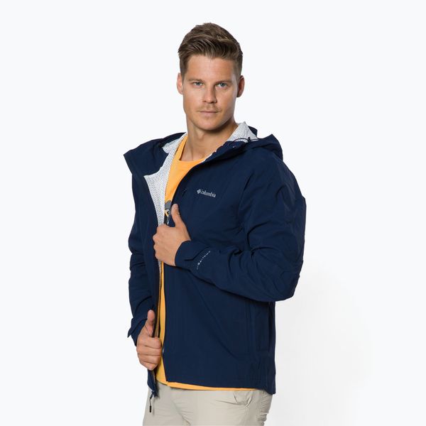 Columbia Columbia Omni-Tech Ampli-Dry 464 мъжко дъждобранно яке с мембрана тъмносиньо 1932854